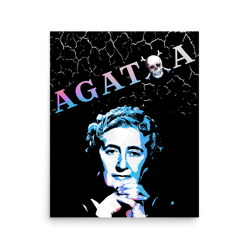 Agatha Christie's Poison Poster | 16" x  20" | Plain Mockup