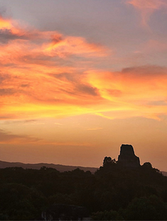 Sunset in Tikal | Photo by Liz Publika