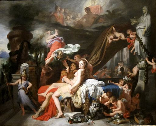 Hermes Ordering Calypso to Release Odysseus ( c. 1670.) by Gerard de Lairesse (1641 - 1711)