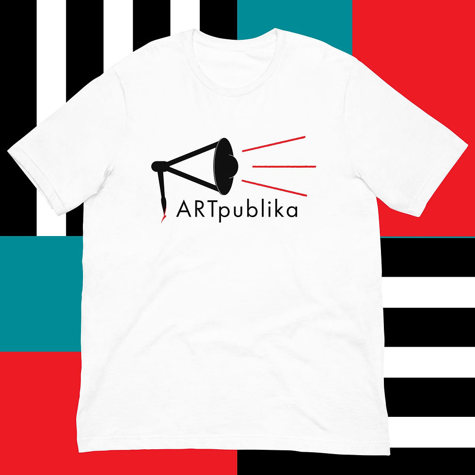 Official Logo ARTpublika T-shirt | Unisex | Branded Mockup