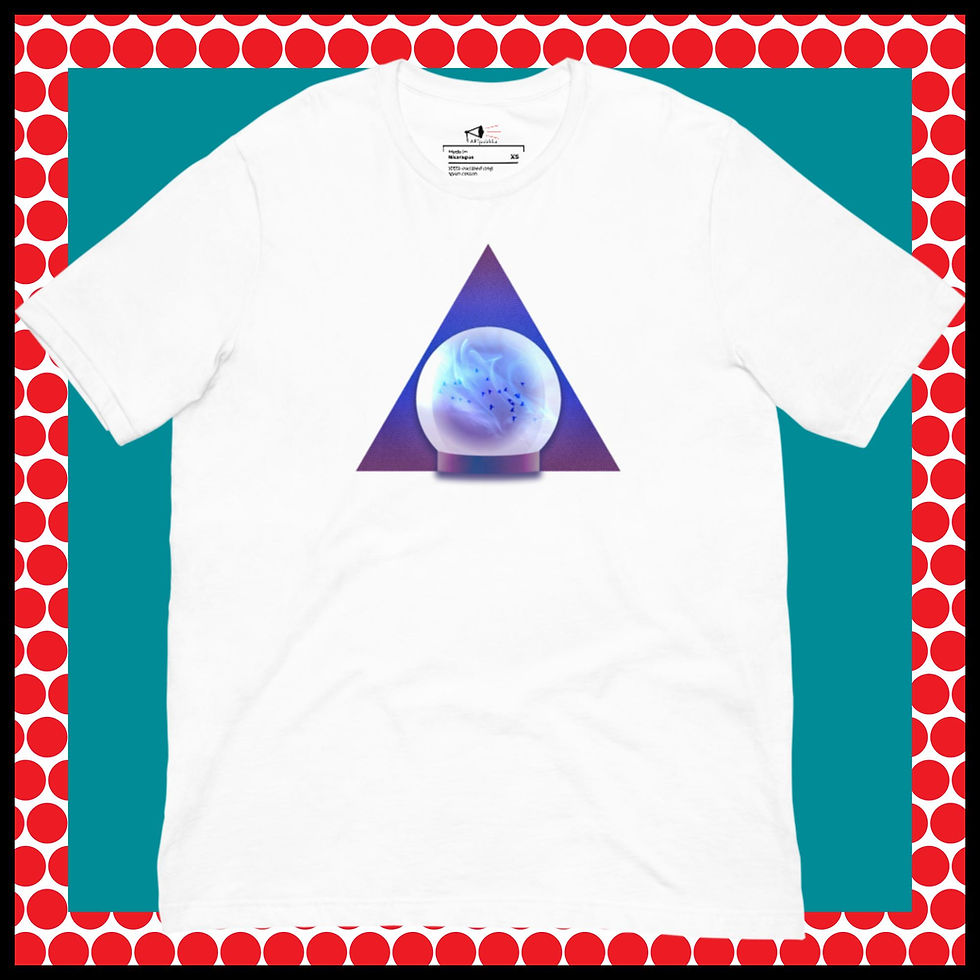 Mediumship Crystal Ball T-shirt | Unisex | 4 Colors | Branded Mockup
