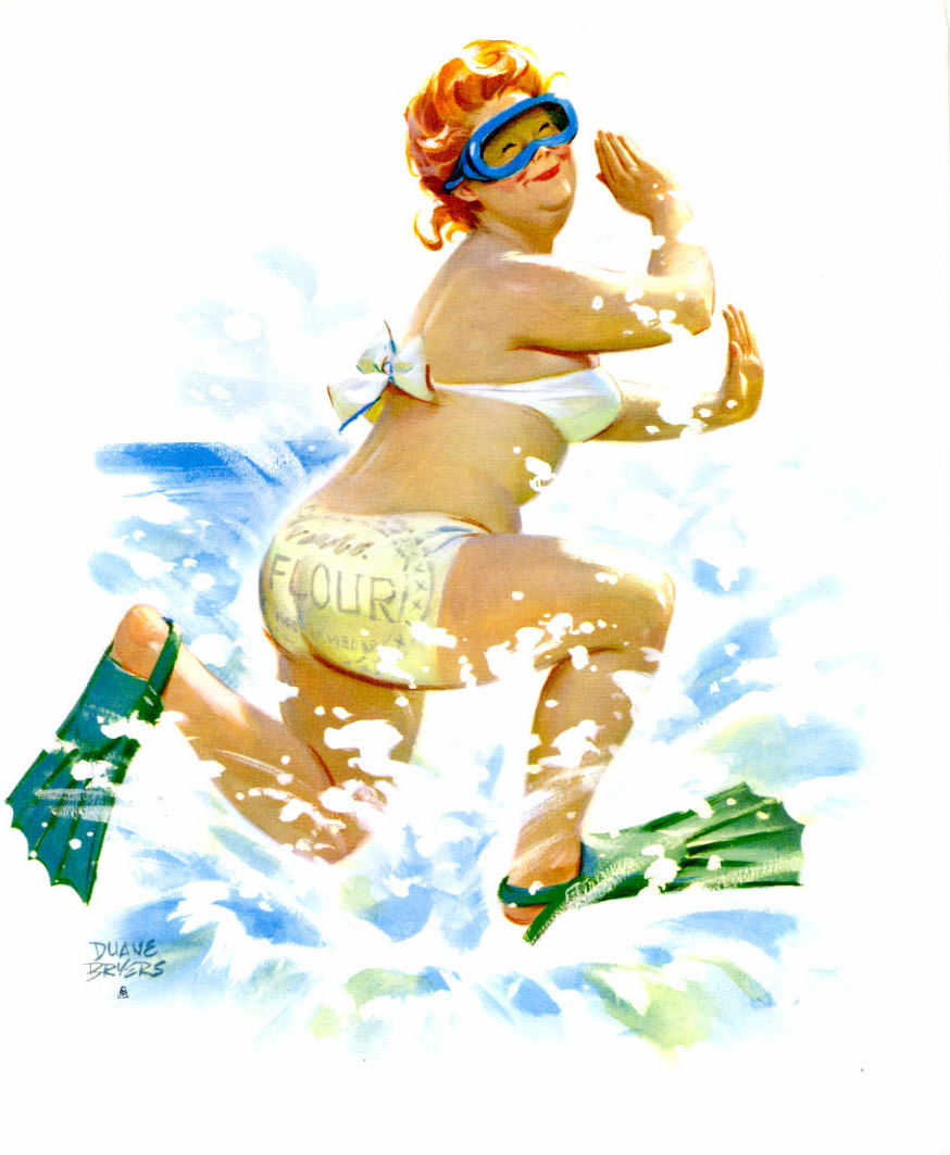 Hilda the Pin-Up Calendar Girl by Duane Bryers (1911 — 2012): A visual essay