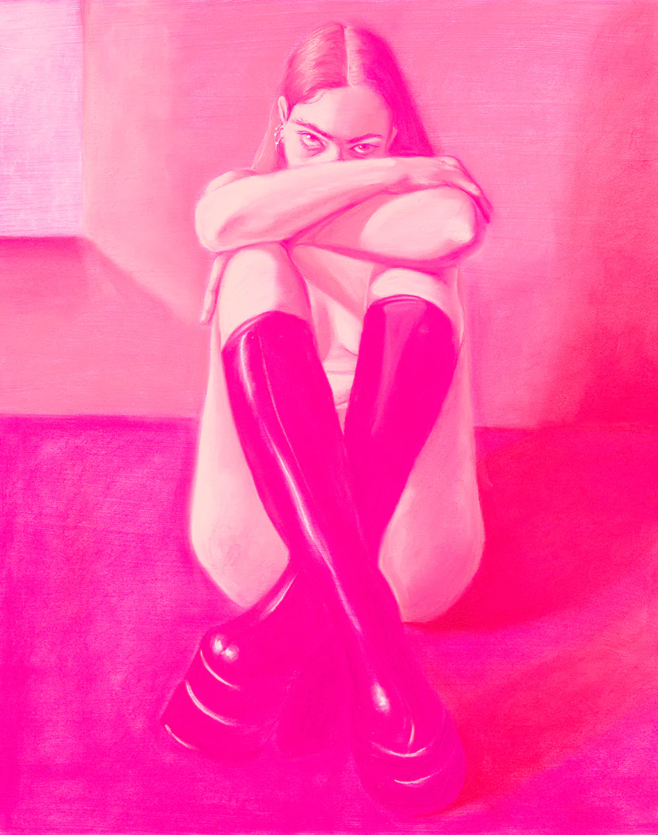 "Lady in Pink" by Emma Hapner | Image via The Untitled Space