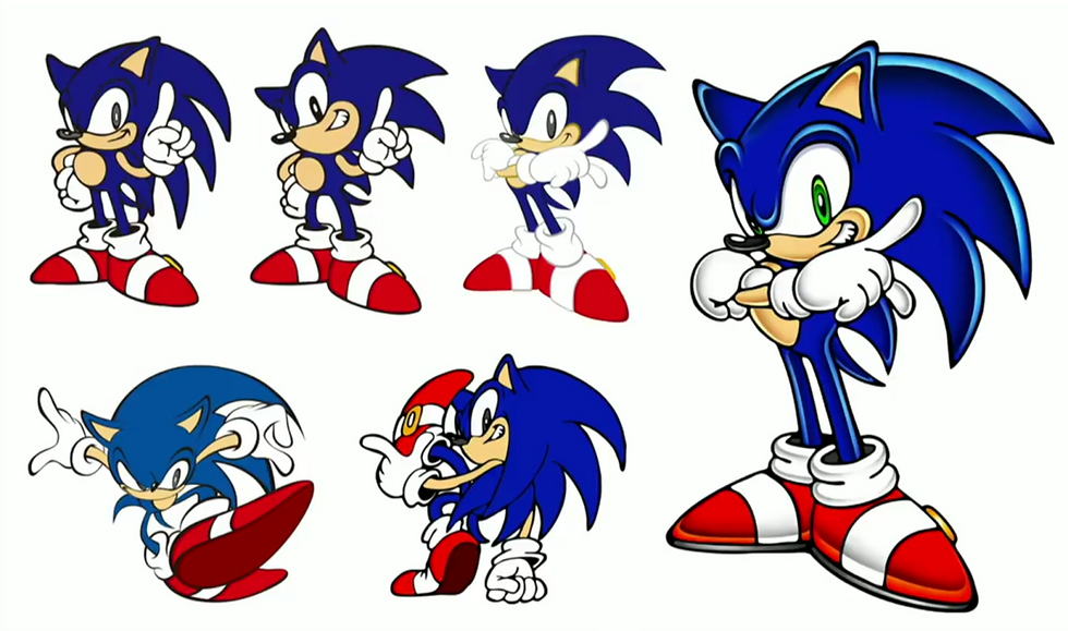 Compilation of early character sketches. Taken from the live-stream of Sonic 25th Anniversary Party held at Joypolis | Added by Axel Badnik
