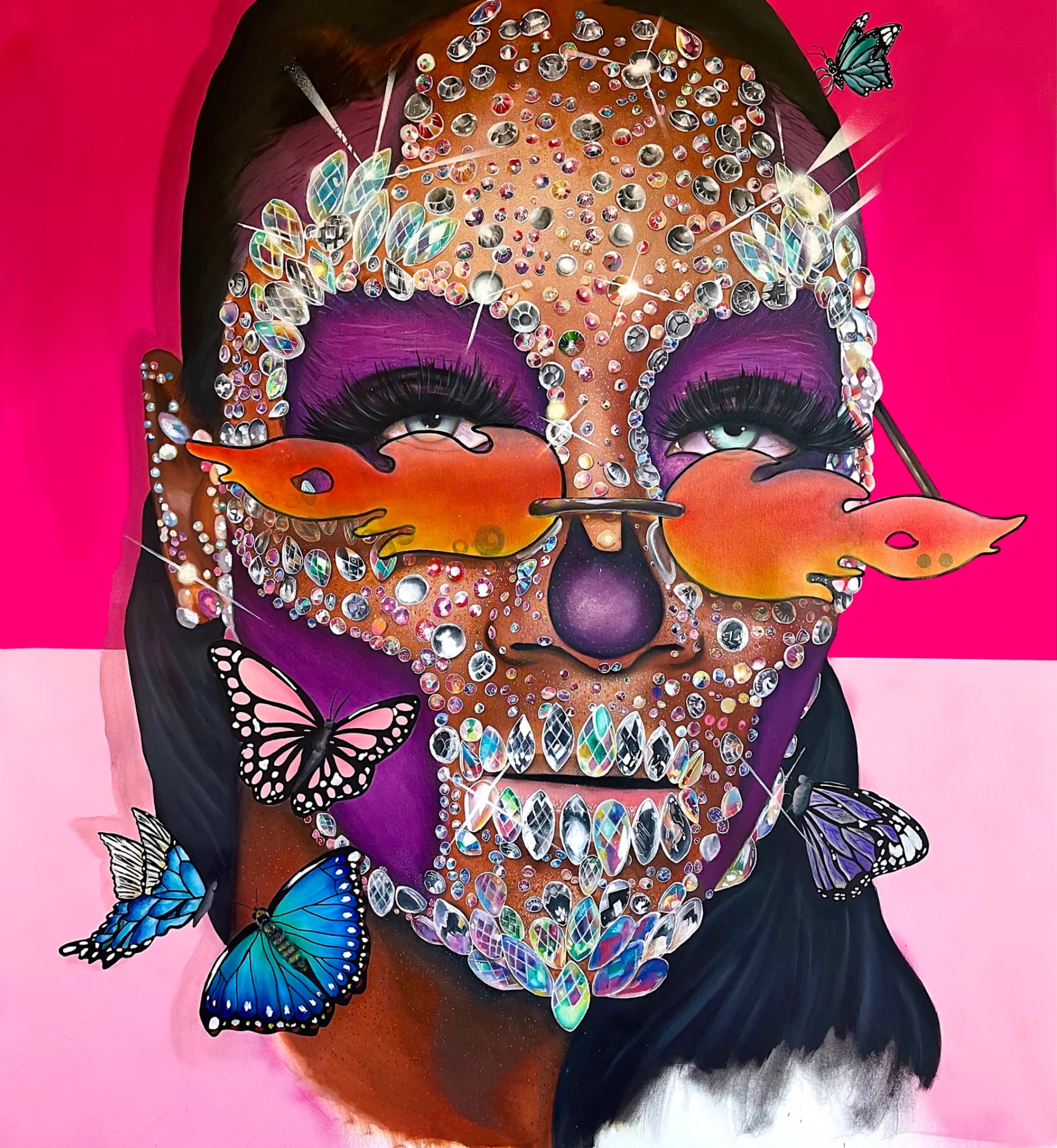 "Bejeweled" by Josh Universe | Image via The Untitled Space
