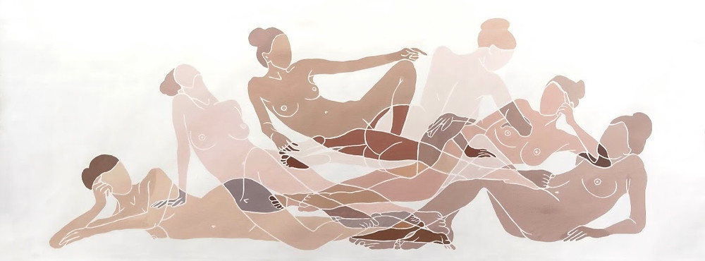 "Nues 1" (2022) by Faustine Badrichani | Presented by The Untitled Space