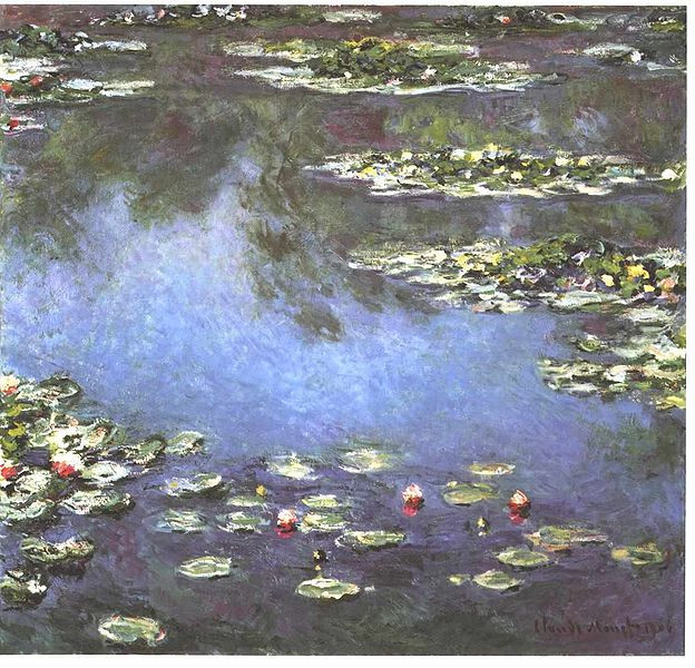 Water Lilies (1906) at the Art Institute of Chicago by Claude Monet (1840 - 1926)