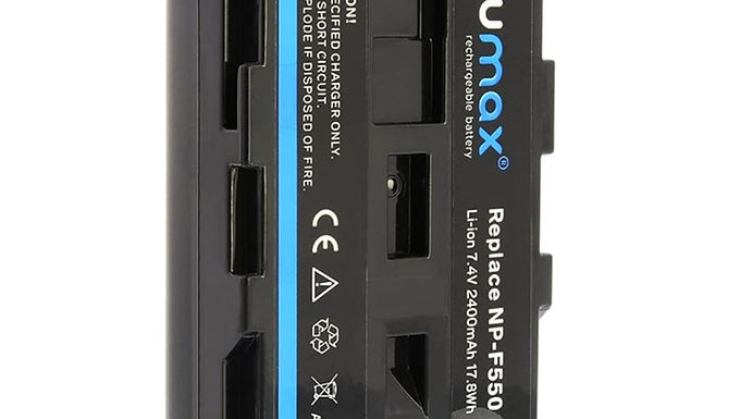 Blumax Akku 2x NP-F550  2400mAh