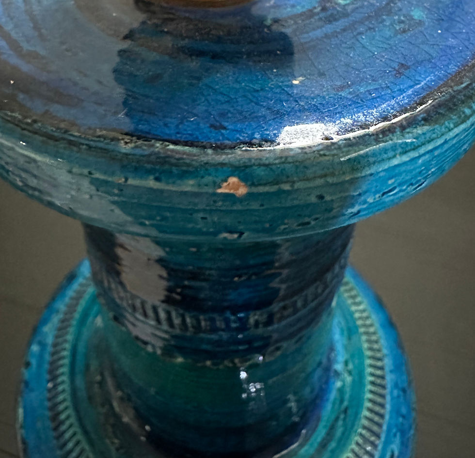 Miniature : Vintage BITOSSI lamps paired with LIBERTY & WILLIAM MORRIS shades