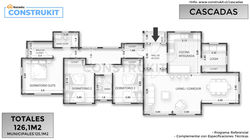 CONSTRUKIT - MODELO CASCADAS 126m2