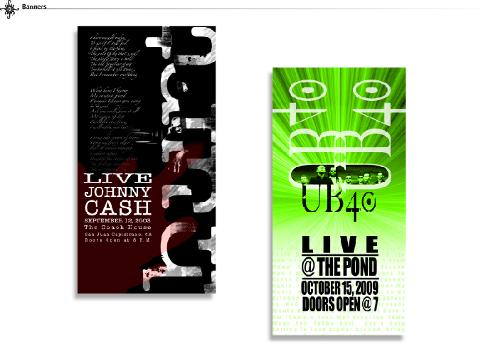 Concert Posters and Promo