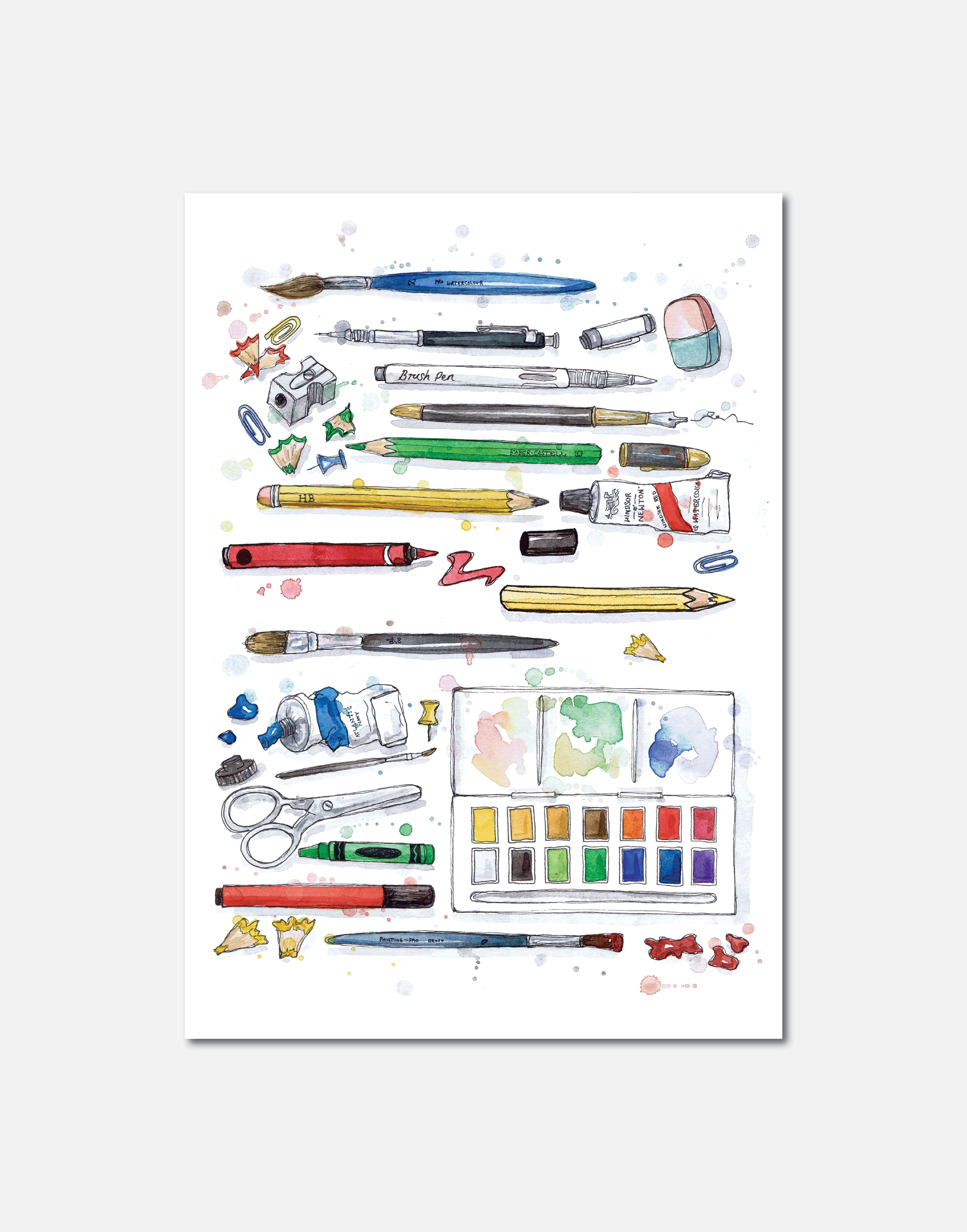 Artist's Tools | Signed Limited Edition Print