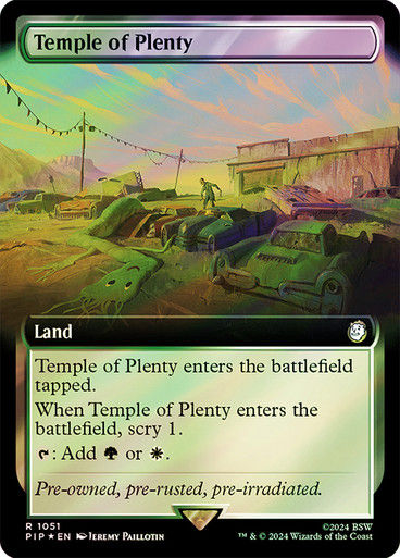 Temple of Plenty (pip) (1051) / Extended Surge Foil