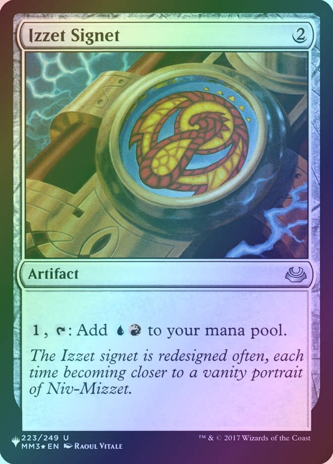 Izzet Signet (PLST) (MM3-223) / Foil
