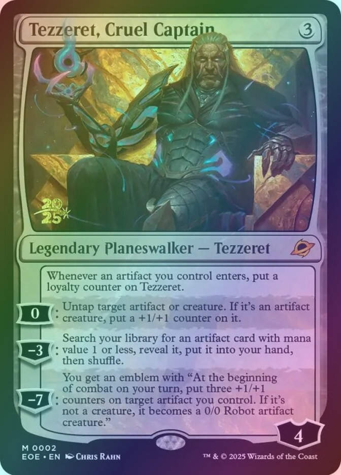 Tezzeret, Cruel Captain (PEOE) (2s) / Foil