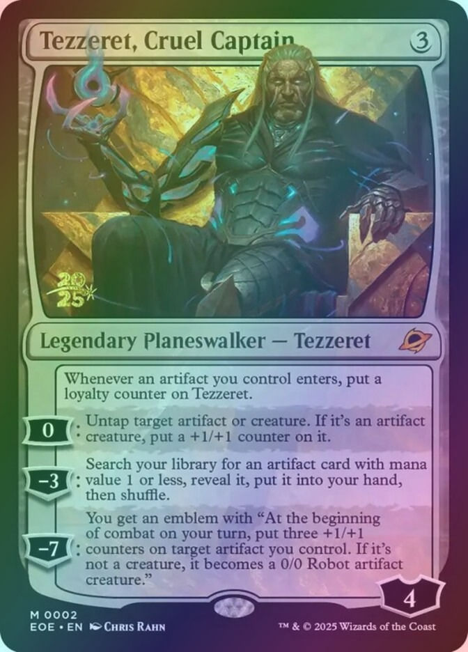 Tezzeret, Cruel Captain (PEOE) (2s) / Foil