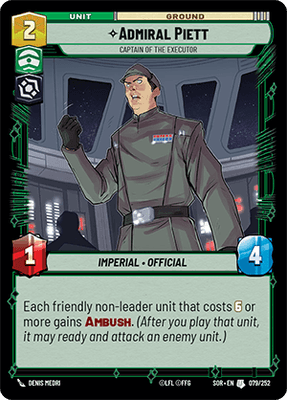 Admiral Piett - Captain of the Executor (SOR_#079/252)