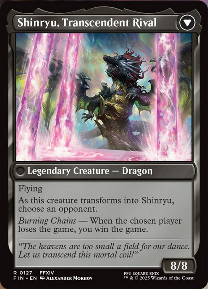 Zenos yae Galvus // Shinryu, Transcendent Rival (FIN) (127) — cara 2 de 2