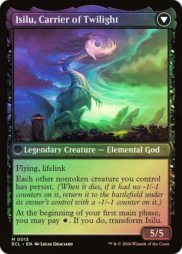 Eirdu, Carrier of Dawn // Isilu, Carrier of Twilight (ECL) (13) / Foil — cara 2 de 2