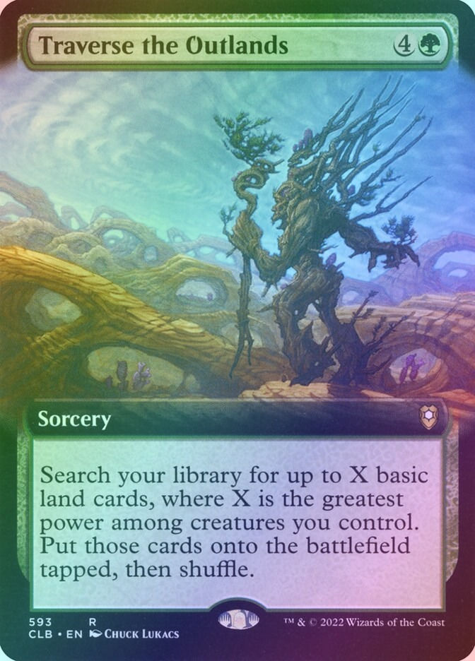 Traverse the Outlands (CLB) (593) / Extended Art / Foil