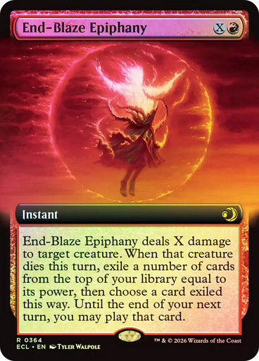 End-Blaze Epiphany (ECL) (364) / Extended Art / Foil