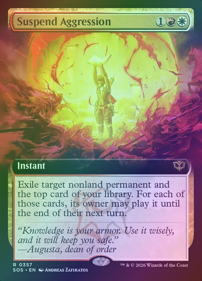 Suspend Aggression (SOS) (357) / Extended Art / Foil