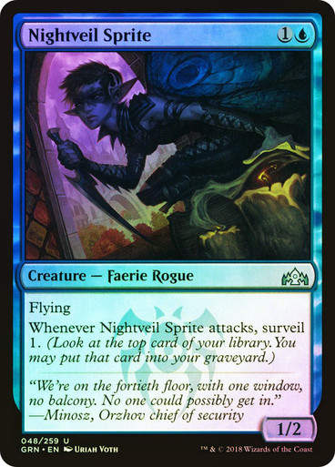 Nightveil Sprite (GRN) (48) / Foil