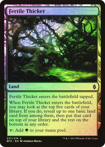 Fertile Thicket (BFZ) (237) / Foil