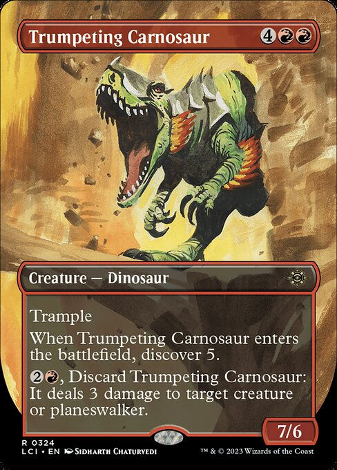 Trumpeting Carnosaur (lci) / Borderless