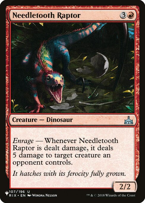 Needletooth Raptor (PLST) (RIX-107)