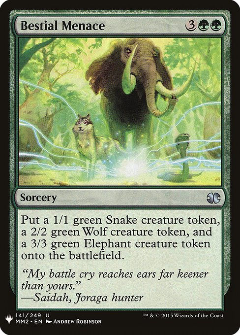 Bestial Menace (PLST) (MM2-141)