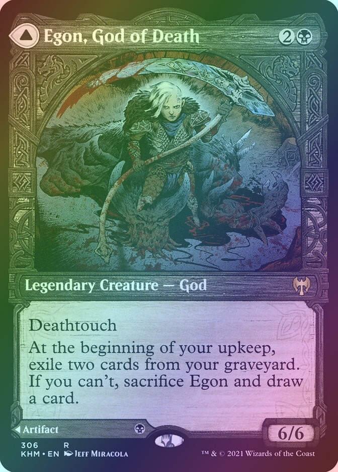 Egon, God of Death // Throne of Death (KHM) (306) / Showcase / Foil