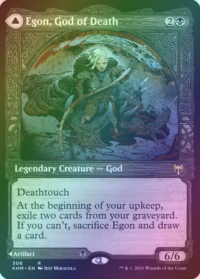 Egon, God of Death // Throne of Death (KHM) (306) / Showcase / Foil — cara 1 de 2