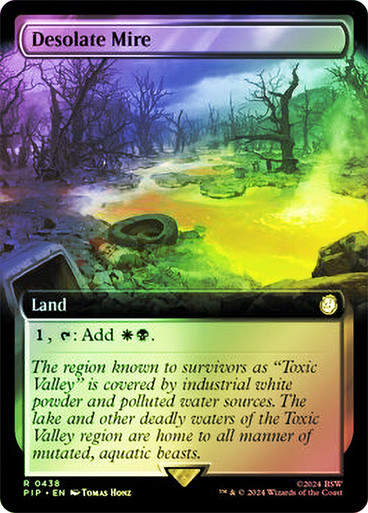 Desolate Mire (pip) (438) / Extended Art Foil