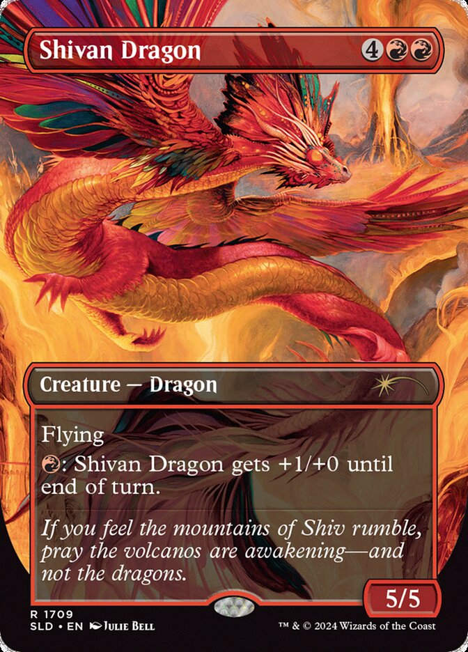 Shivan Dragon (SLD) (1709) / Borderless