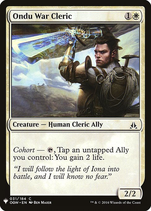 Ondu War Cleric (PLST) (OGW-31)