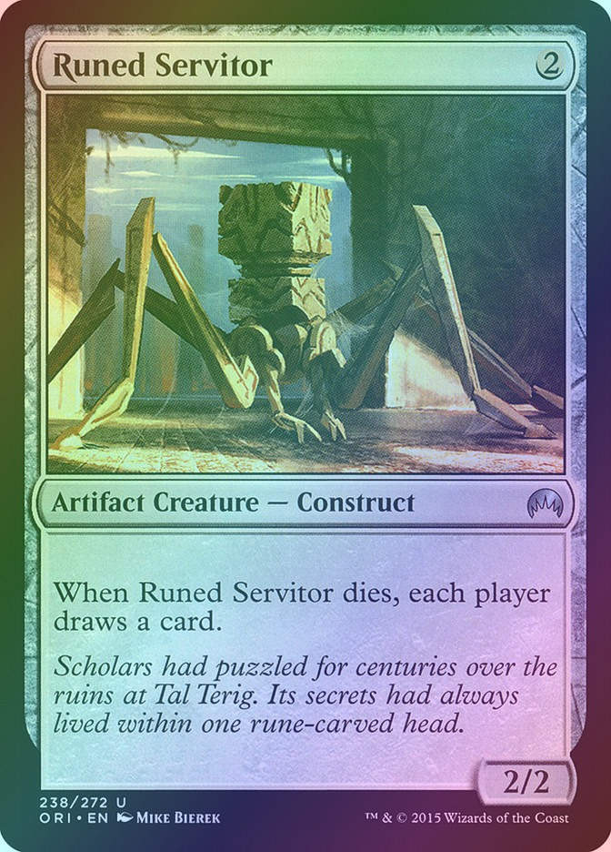 Runed Servitor (ORI) (238) / Foil