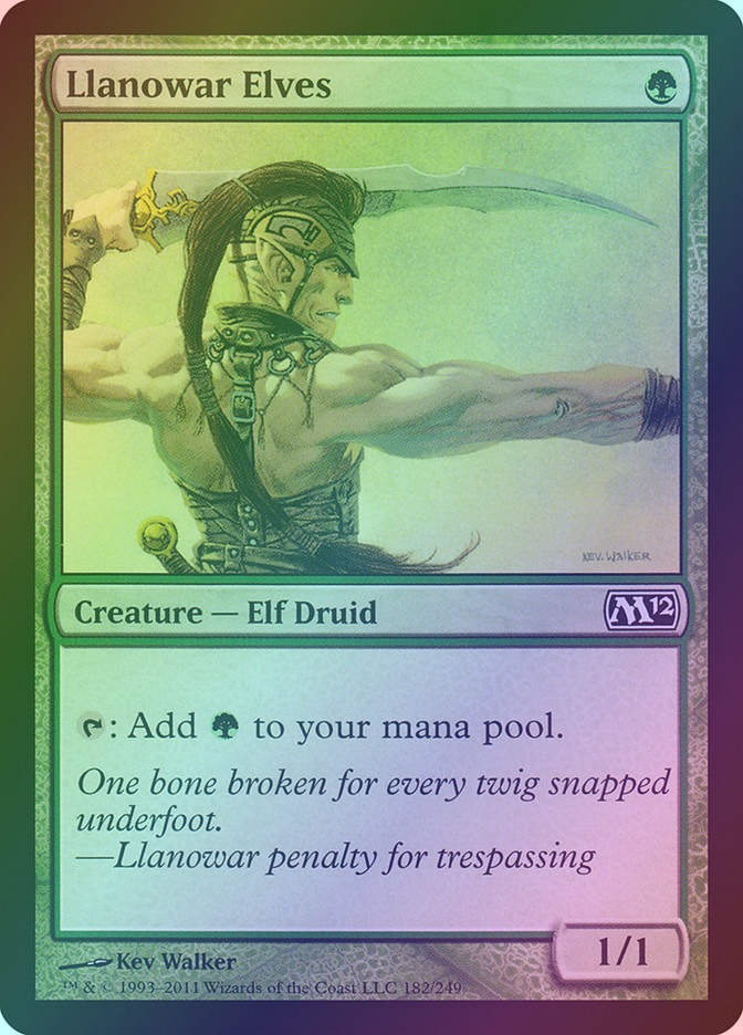 Llanowar Elves (M12) (182) / Foil