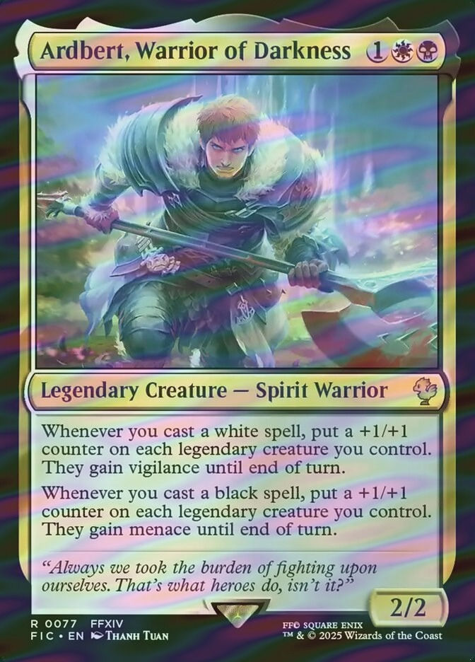 Ardbert, Warrior of Darkness (FIC) (77) / Surge Foil