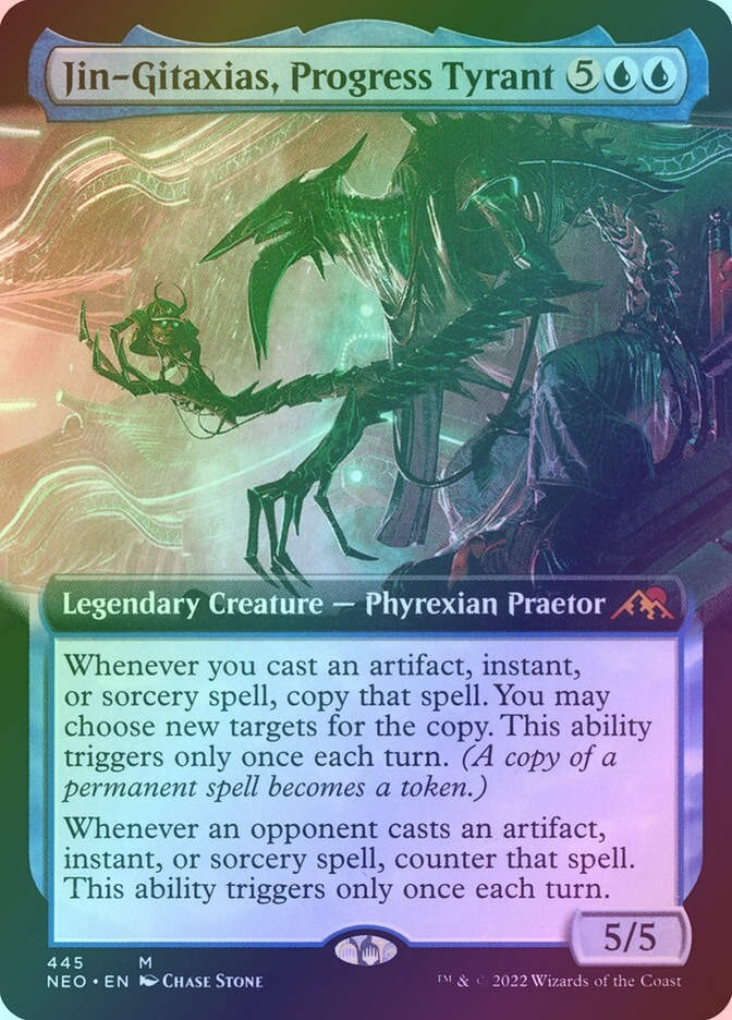 Jin-Gitaxias, Progress Tyrant (NEO) (445) / Extended Art / Foil