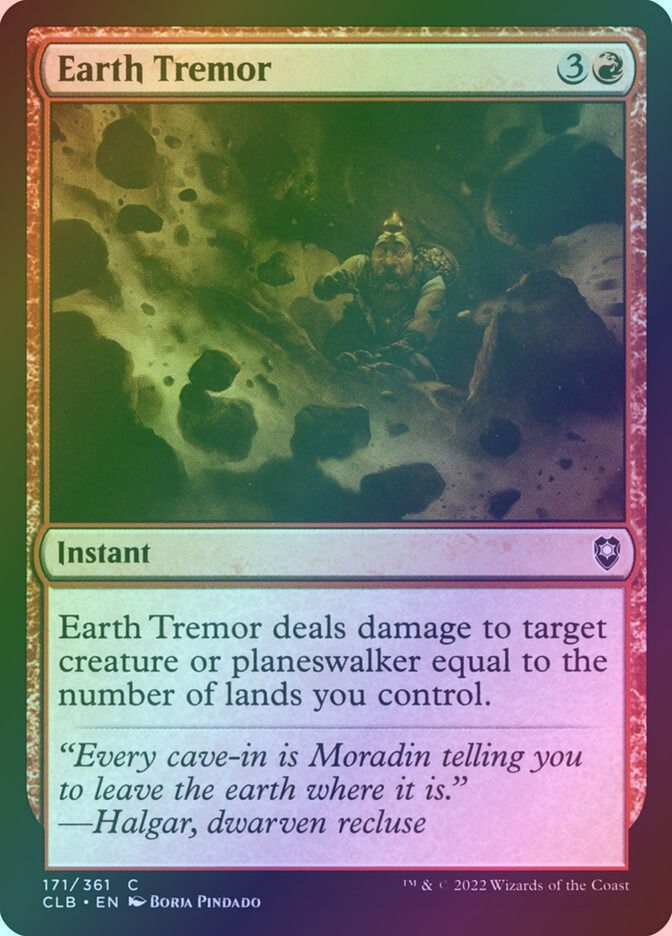Earth Tremor (CLB) (171) / Foil