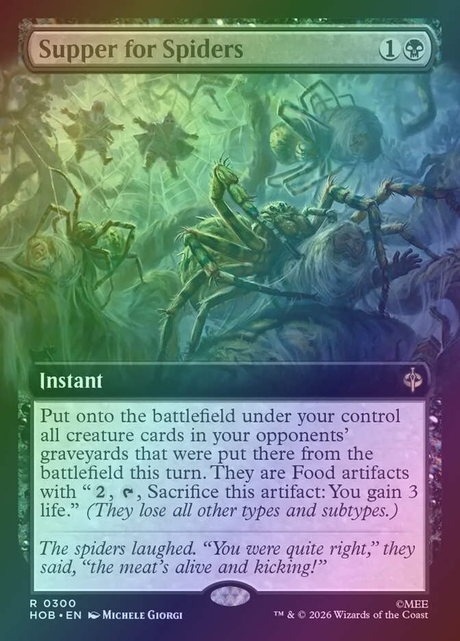 Supper for Spiders (HOB) (300) / Extended Art / Foil