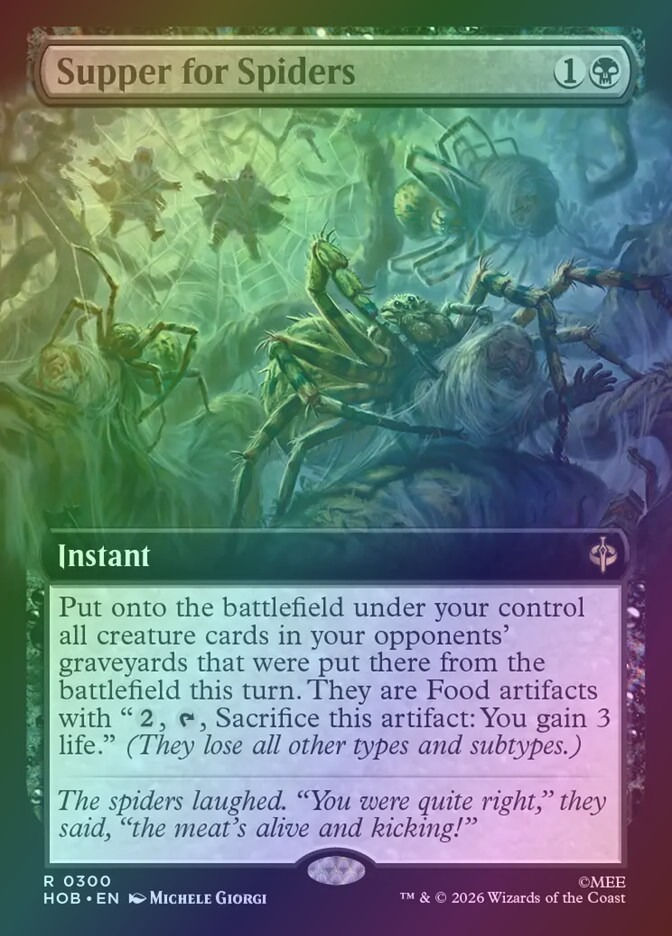 Supper for Spiders (HOB) (300) / Extended Art / Foil