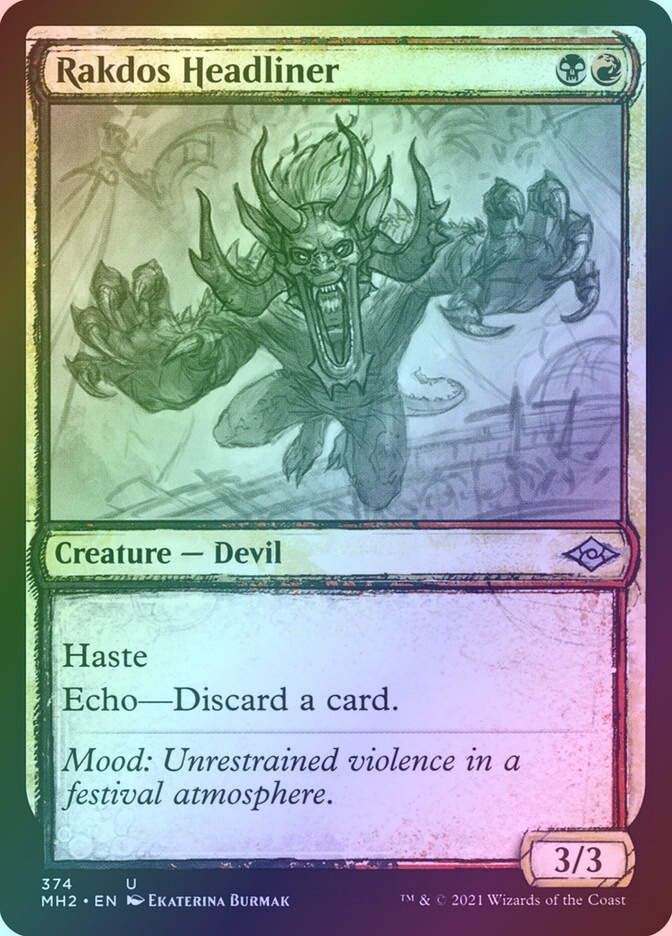 Rakdos Headliner (MH2) (374) / Showcase / Foil