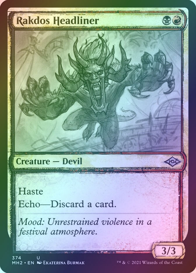 Rakdos Headliner (MH2) (374) / Showcase / Foil