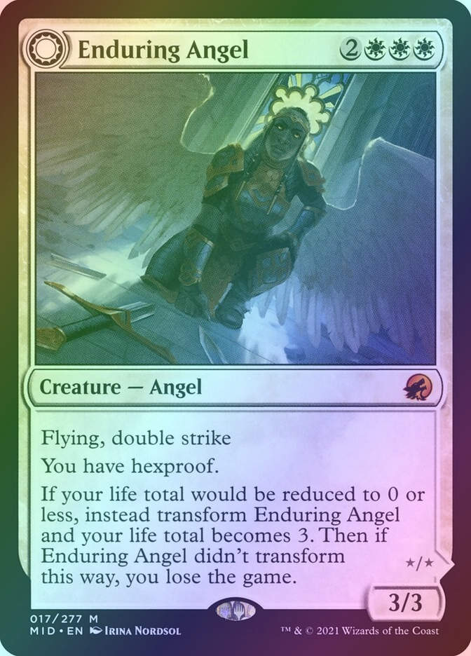 Enduring Angel // Angelic Enforcer (MID) (17) / Foil