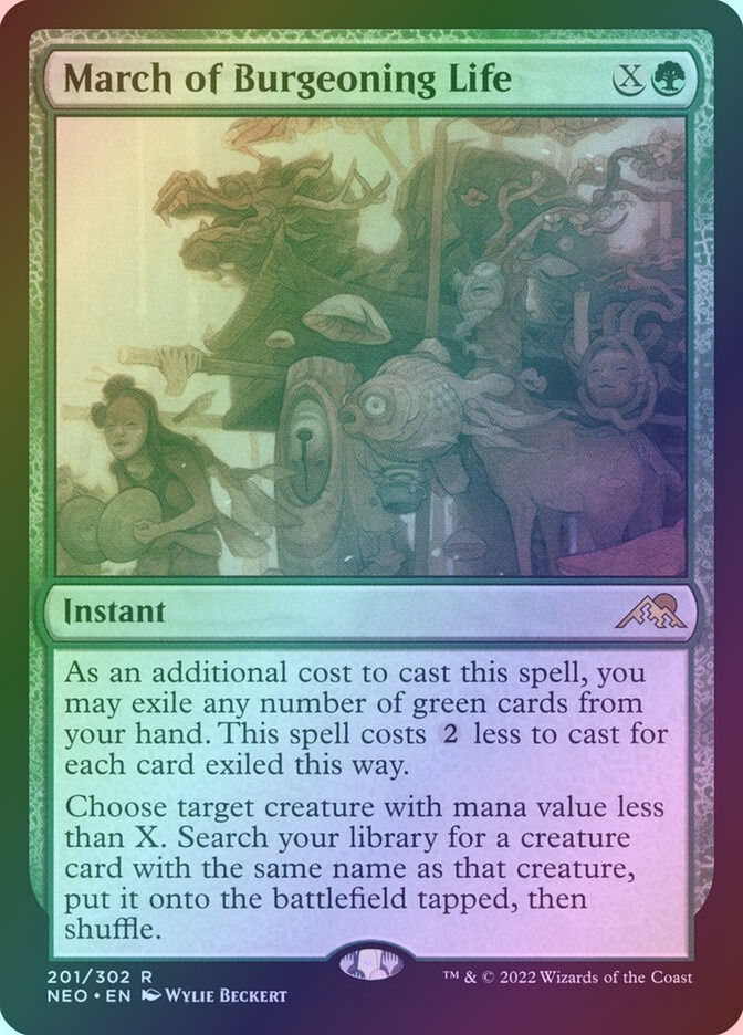 March of Burgeoning Life (NEO) (201) / Foil