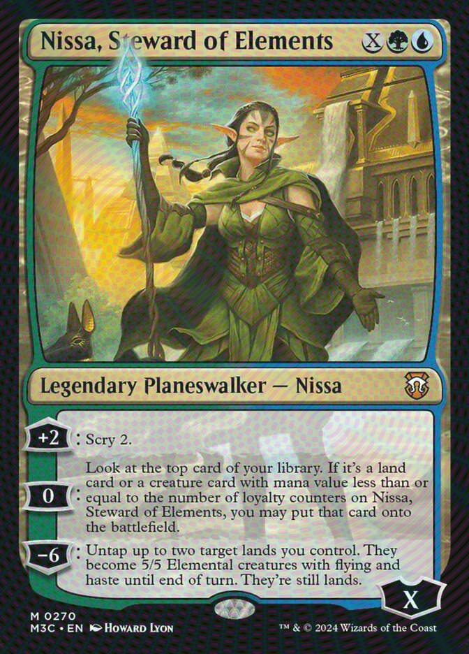Nissa, Steward of Elements (M3C) (270) / Ripple Foil