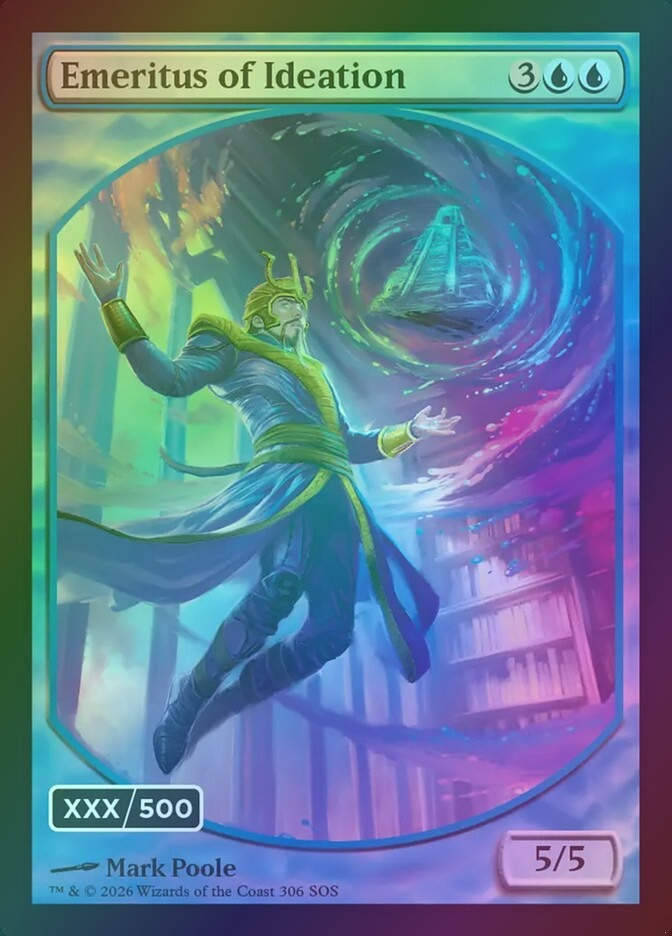Emeritus of Ideation // Ancestral Recall (SOS) (306) / Rainbow Foil