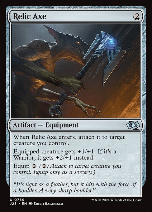Relic Axe (J25) (759)